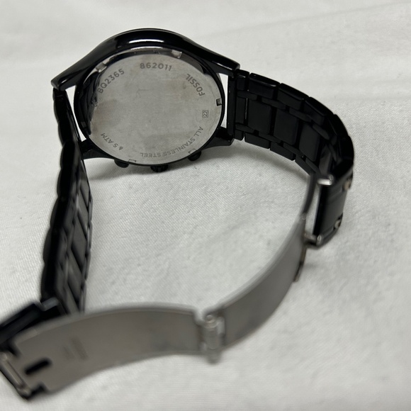 Black Fossil Stainless Steel Watch - Picture 5 of 8